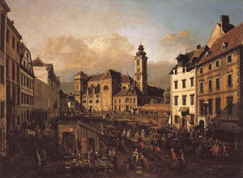 Bernardo Bellotto The Freyung in Vienna from the south-east Norge oil painting art